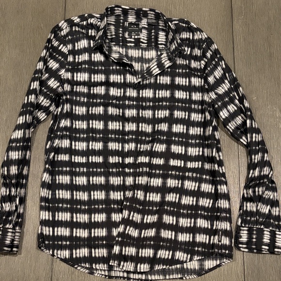 A/X Armani Exchange Other - A/X Armani Exchange Black and White Men's XL long sleeve Shirt